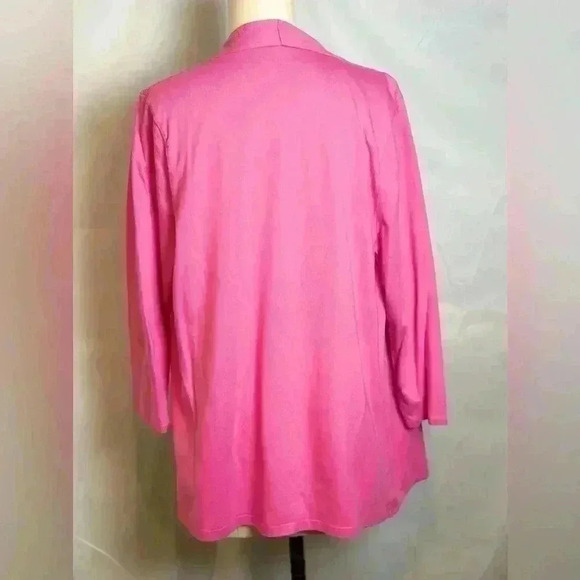 Charter Club Women's Self Edge A-Line Cardigan Pink (size XL) - Picture 3 of 13